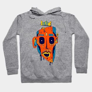 Orange Blue Strange King Juan Hoodie